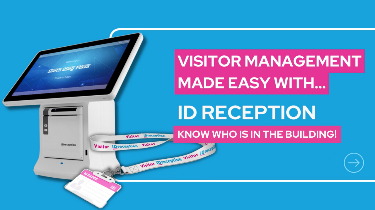 Visitor Management - ID Reception, touch screen built in