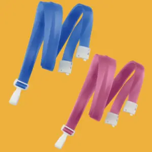 Clean Lanyard Vinyl Translucent Wipe Clean Lanyards - identity products